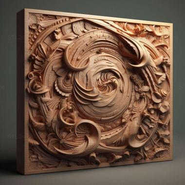 Patterns and decorations stl Irregular 4 3d model